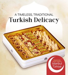 Turkish Baklava Gift Set – Assorted Nut & Spice Pastry Box – Halal Snacks 45-48