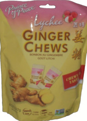 Prince of Peace Lychee Ginger Chews 8 Oz (227g) Exp. 09/2027 Stomach Comfort