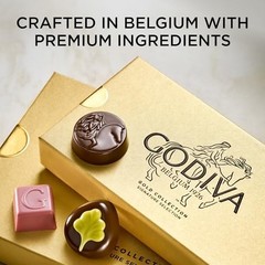 Godiva Assorted Belgian Chocolate Gift Box, Dark & Milk, 30 Pc
