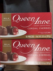 Queen Anne Cordial Cherries Milk Chocolate – 4 Box Bulk Bundle
