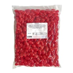 YANKEETRADERS® Jumbo Cinnamon Jelly Beans, Red, Soft and Chewy, 4 Pound Bulk Bag