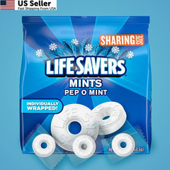LIFE SAVERS Pep-O-Mint Breath Mints Hard Candy, Sharing 13 Ounce (Pack of 1)