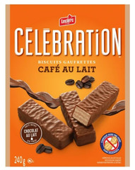 Celebration Leclerc Cafe au Lait Wafer Cookies, 240g (4 Pack)