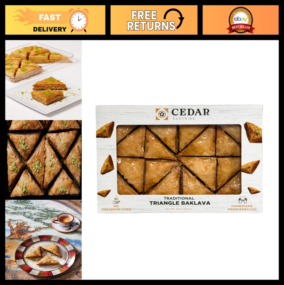 16-Piece Baklava Assortment – Cashew, Almond & Walnut | Handmade Mediterranean D