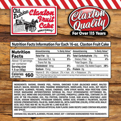 20-Count Carton of ClaxSnax – Individually Wrapped Slices of Claxton Fruit Cake