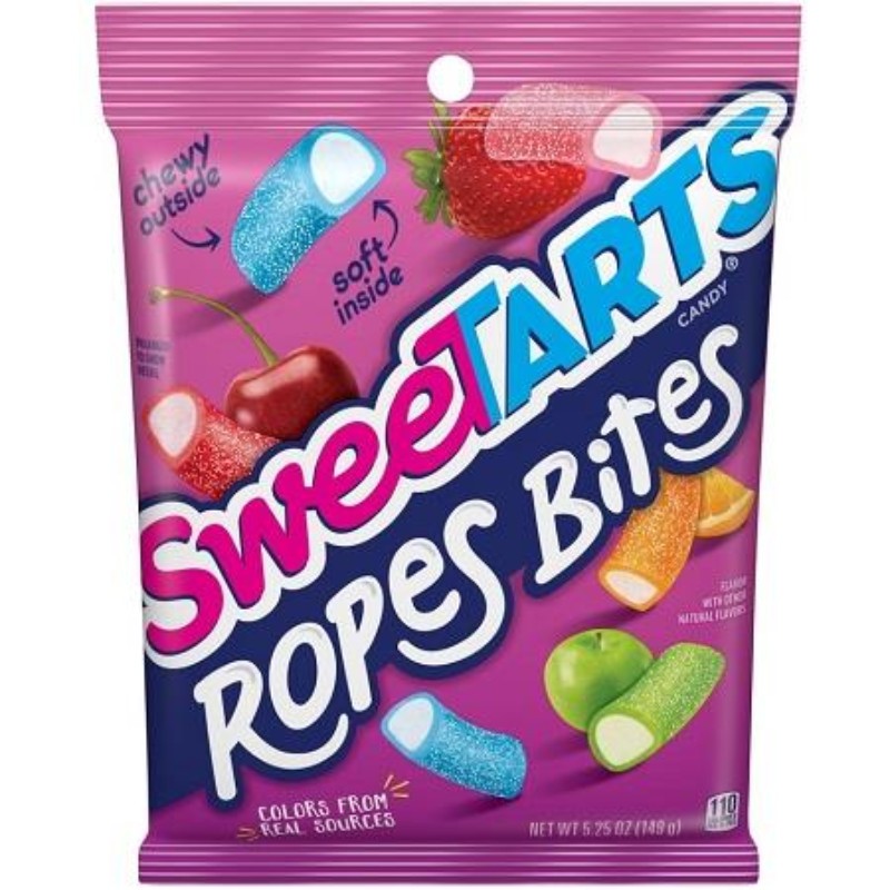12x Sweetarts Ropes Bites Candy Bulk Soft Chewy Snack New Sealed Fresh 5.25oz