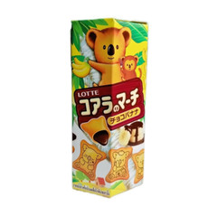 6x 37 g Lotte Koala’s March CHOCO BANANA Biscuits Cookie Snack