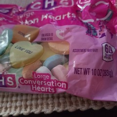 Brach’s Large Conversation Hearts Candy Lot x4 Valentine’s Day 10 oz Each Bag