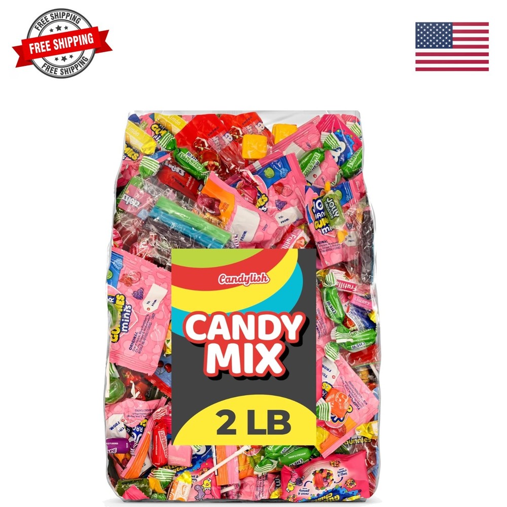 Bulk Candy Individually Wrapped 2 LB, Candy Variety Pack for Pinata, Goodie B…