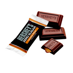 HERSHEY’s Zero Sugar Free Milk Chocolate Caramel Filled, Bulk Candy (2 Pounds)