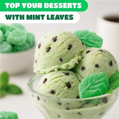 Spearmint Leaves Jelly Candy – 2 Pound Bulk Bag – Classic Spearmint Candy