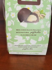 Oliva Dolcenero Milk Chocolate Pralines w/ Pistachio 230g/8.1oz Exp 12/2026 NIB