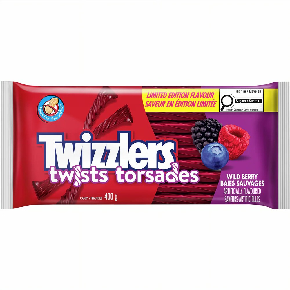 Twizzlers Wild Berry Flavored Twists, 400g/14.1 oz