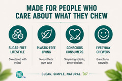 Mast Chew Organic Mastic Gum Zero POS Display – 12 x 8pcs, Zero Calorie