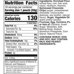 Pillsbury Mini Soft Baked Cookies, Chocolate Chip, Snack Bags, 10 Ct