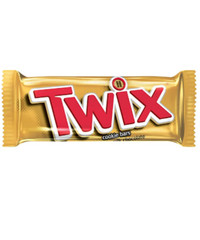 Twix Full Size Caramel Chocolate Cookie Candy Bar, 1.79 Oz, 36-Count Box