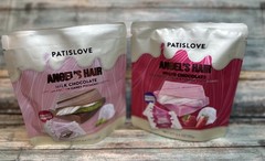 Patislove Angel’s Hair Milk & White Chocolates Lot of 2 Bags 3.4oz Each BB 2/27