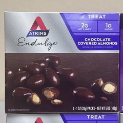 Atkins Endulge Treat Chocolate Peanut Candies & Almond Low Carb Diet BB:11/26+