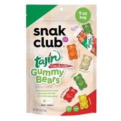 Tajin Gummy Bears Assorted Fruit Candy Gummies W/ Chili & Lime Seasoning Mild