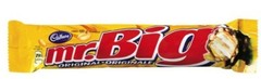 4 x Mr. Big Chocolate Candy Bar by Cadbury Canadian 50g each