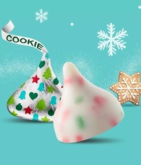 HERSHEY’S KISSES-SUGAR COOKIE MILK CHOCOLATE CANDY-TASTE THE GREENBOW BULK BAG!!