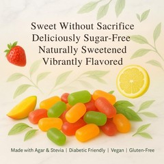 Andy Anand Sugar Free Gummies made with Agar and sweetened Stevia (7 Ounce)