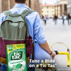 Tic Tac Freshmints Bulk Bag – 100 Mini Packs (4 Mints Each), Share-Size 6.7 Oz