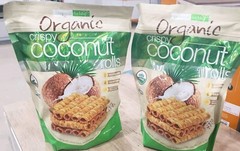 Organic Crispy Coconut Rolls Gluten Free Tropical Fields 2 Pack 1.375 Lbs Total