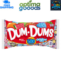 Dum Dums Original Mix Pops 500 Count Bulk Lollipops 16 Flavors Mystery Flavor