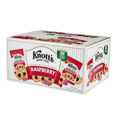 Knott’s Berry Farm Raspberry Shortbread Cookies 36 Count 2 oz Bags