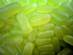 Mike and Ike Tropical KIWI BANANA Flavor Chewy Candy – BULK CANDY- 1/2 POUND