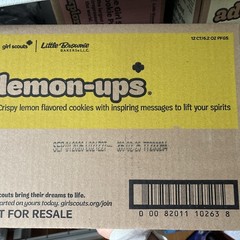 Girl Scout Cookies Case Of Lemon Ups (12 Boxes) Expiration 9/26