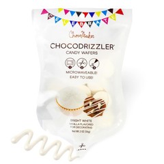 Chocodrizzler Candy Wafers Microwaveable Pouch 2 Oz (Bright White) (Pack of 1)