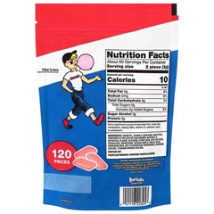 Bubble Gum Sugar-Free Chewing Gum Pellets, Bulk Gum in Resealable Bag, 120 Ct