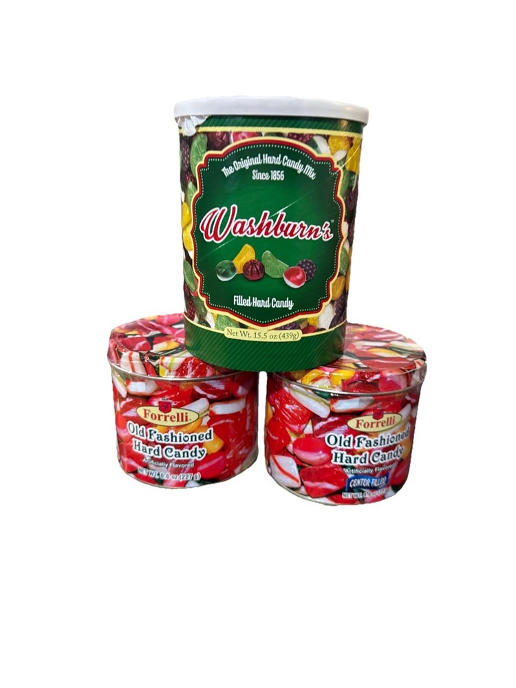 Forrelli Old Fashion Christmas Center Filled Hard Candy Mix 2 (8 Oz Cans)