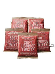 5-Pack Trader Joe’s Soft Strawberry Licorice Twists 8 oz Bags Fresh Candy Snacks