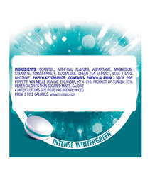 Mentos Clean Breath Sugarfree Hard Mint 150pc Intense Wintergreen Pack of 4