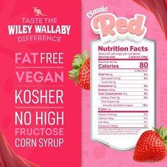 24 Ounce Vegan Strawberry Licorice Soft Chewy Candy Resealable Bag