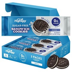 Low Calorie Sugar Free Sandwich Cookies – Perfect Crunchy Keto Treat, 30 Pouch