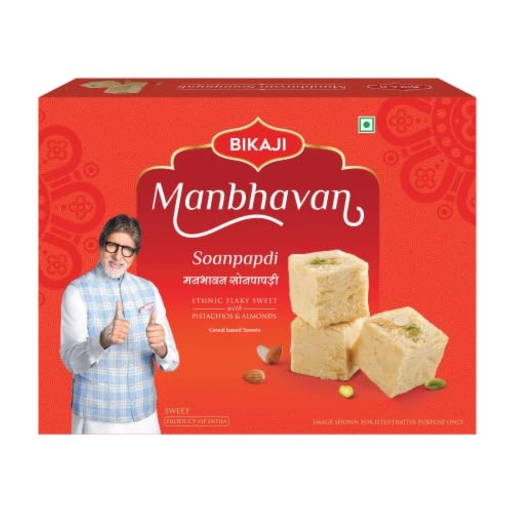 Soan Papdi Manbhawan 17.6 oz (500 g), Indian Sweets, Traditional Indian Flaky…
