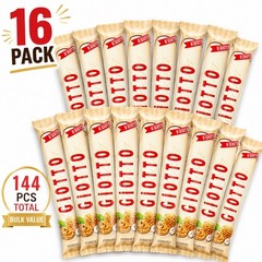 Ferrero Giotto Hazelnut Praline Sticks 16 Pack | 144 Pieces Total Italian Candy
