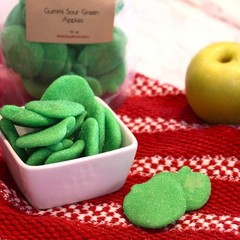 Kauffman Orchards Gummi Sour Green Apple Candy