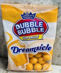 Dubble Bubble DREAMSICLE Flavored Bubble Gum Balls-4oz Bag(1)