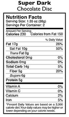 Mexicano Dark Chocolate Disc 85%, Organic, Vegan, 2.75oz, 12 Count