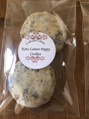 Keto Iced Lemon Poppy Cookies *Gluten Free* Diabetic Friendly* Only 1 Net Carb!