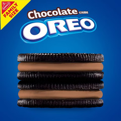 OREO Chocolate Creme Chocolate Sandwich Cookies, Family Size, 18.71 oz.