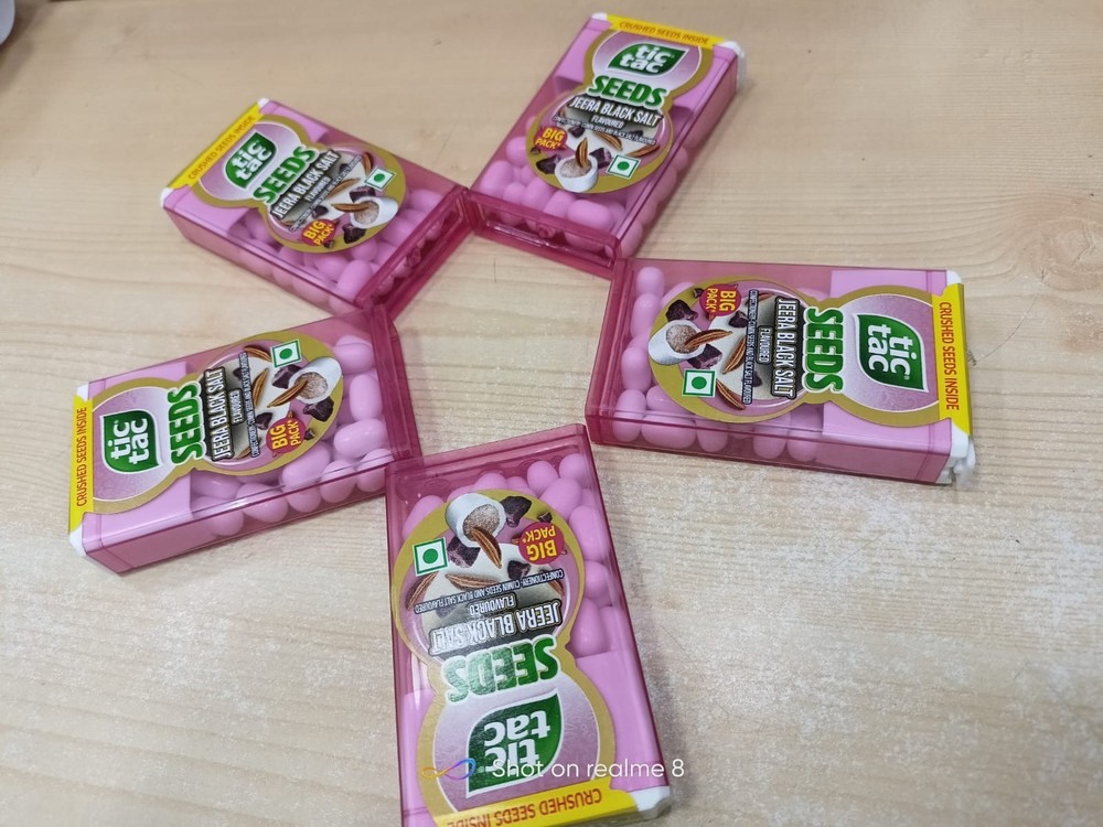 Pack of 5 Tic Tac jeera black salt Flavored 16 gm Each + Fresh Stock free ship