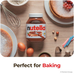 Nutella Hazelnut Spread with Cocoa – Creamy Breakfast Favorite, 13 oz Jar