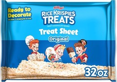 RICE KRISPIES TREATS Marshmallow Treat Sheet 32oz Kids Snacks