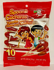 MDM SPOONS CHUCHARAS TAMARIND FLAVOR CANDY 10PC BAG 3.53OZ